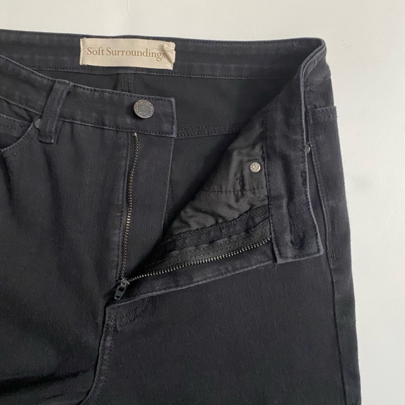 SOFT SURROUNDINGS, Fly Front Skinny Black Jeans Women’s size 4 - Picture 10 of 12